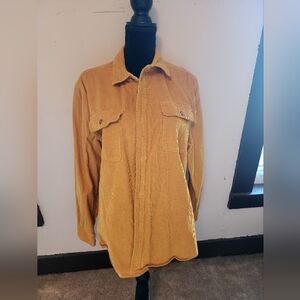 Frye and Co corduroy Yellow Button Down